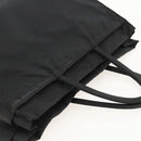 PRADA Hand Bag Nylon Black Silver Auth 175384A-6