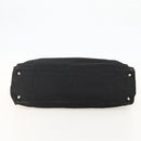 PRADA Hand Bag Nylon Black Silver Auth 175384A-5