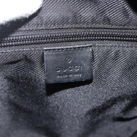 GUCCI GG Canvas Shoulder Bag Black Silver 03136 Auth 175385