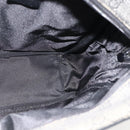 GUCCI GG Canvas Shoulder Bag Black Silver 03136 Auth 175385-19