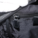 GUCCI GG Canvas Shoulder Bag Black Silver 03136 Auth 175385-21