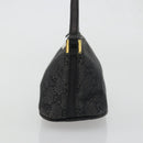 GUCCI GG Canvas Accessory Pouch Black Gold 07198 Auth 175386A-4