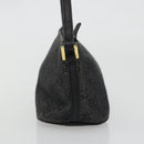 GUCCI GG Canvas Accessory Pouch Black Gold 07198 Auth 175386A-5