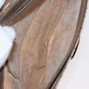 GUCCI GG Supreme Horsebit Schoudertas PVC Beige Goud 001 16 4084 Auth 175390-10