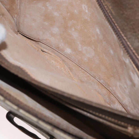 GUCCI GG Supreme Horsebit Schoudertas PVC Beige Goud 001 16 4084 Auth 175390