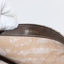 GUCCI GG Supreme Horsebit Schoudertas PVC Beige Goud 001 16 4084 Auth 175390-12