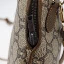 GUCCI GG Plus Supreme Shoulder Bag PVC Beige Gold Auth 175391-14