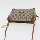 GUCCI GG Plus Supreme Shoulder Bag PVC Beige Gold Auth 175391-6