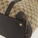 GUCCI GG Crystal Tote Bag Coated Canvas Beige Gold 336660 Auth 175392-9