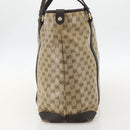 GUCCI GG Crystal Tote Bag Coated Canvas Beige Gold 336660 Auth 175392-4