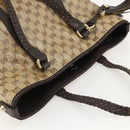 GUCCI GG Crystal Tote Bag Coated Canvas Beige Gold 336660 Auth 175392-6