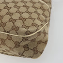 GUCCI GG Canvas Handtasche Beige Gold 121023 Auth 175393-8