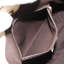 GUCCI GG Canvas Handtasche Beige Gold 121023 Auth 175393-22