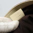 GUCCI GG Canvas Handtasche Beige Gold 121023 Auth 175393-12