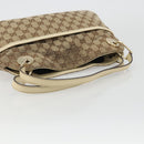 GUCCI GG Canvas Handtasche Beige Gold 121023 Auth 175393-7