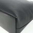 GUCCI Bamboo Shoulder Bag Leather Black Gold 001 3007 Auth 175395-15