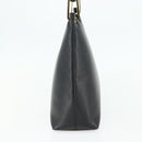 GUCCI Bamboo Shoulder Bag Leather Black Gold 001 3007 Auth 175395-3