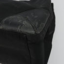 PRADA Tote Bag Nylon Black Silver Auth 175396-9