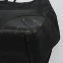 PRADA Tote Bag Nylon Black Silver Auth 175396-15