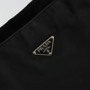 PRADA Tote Bag Nylon Black Silver Auth 175396-17