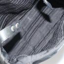 PRADA Tote Bag Nylon Black Silver Auth 175396-11