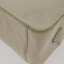 PRADA Hand Bag Nylon Ivory Silver Auth 175397-16