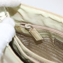 PRADA Hand Bag Nylon Ivory Silver Auth 175397-22