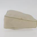 PRADA Hand Bag Nylon Ivory Silver Auth 175397-3