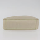PRADA Hand Bag Nylon Ivory Silver Auth 175397-5