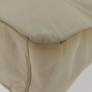 PRADA Hand Bag Nylon Ivory Silver Auth 175398-14