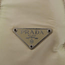 PRADA Hand Bag Nylon Ivory Silver Auth 175398-17