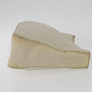 PRADA Hand Bag Nylon Ivory Silver Auth 175398-3