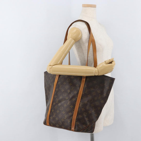 LOUIS VUITTON Monogram Sac Shopping Tote Bag M51108 LV Auth 175401