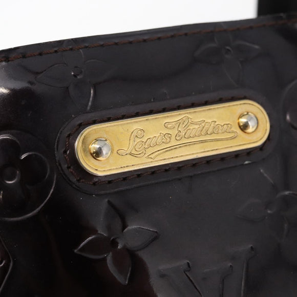 LOUIS VUITTON Monogram Vernis Wilshire PM Handtas Amarante M93641 Auth 175410