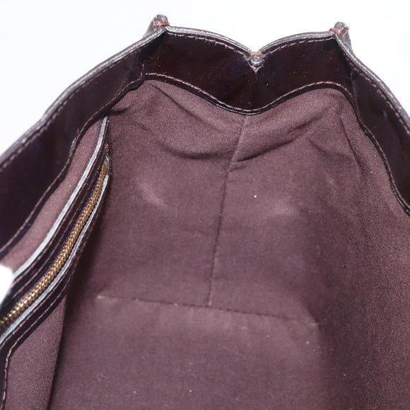 LOUIS VUITTON Monogram Vernis Wilshire PM Handtas Amarante M93641 Auth 175410