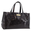 LOUIS VUITTON Monogram Vernis Wilshire PM Handtas Amarante M93641 Auth 175410-1