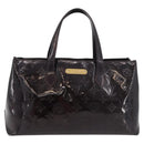 LOUIS VUITTON Monogram Vernis Wilshire PM Hand Bag Amarante M93641 Auth 175410-13