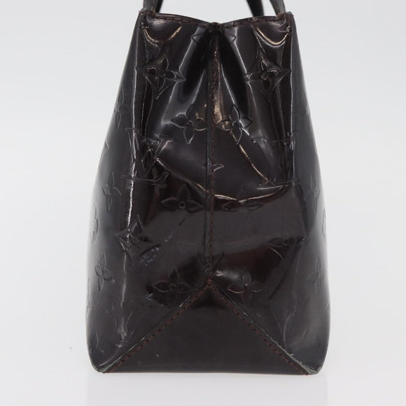 LOUIS VUITTON Monogram Vernis Wilshire PM Handtas Amarante M93641 Auth 175410