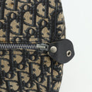 Christian Dior Trotter Canvas Boston Bag Navy Silver Auth 175414-14
