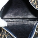 Christian Dior Trotter Canvas Boston Tasche Marineblau Silber Auth 175415-11