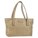 GUCCI GG Implementation Tote Bag PVC Gold 211138 Auth 175419-1