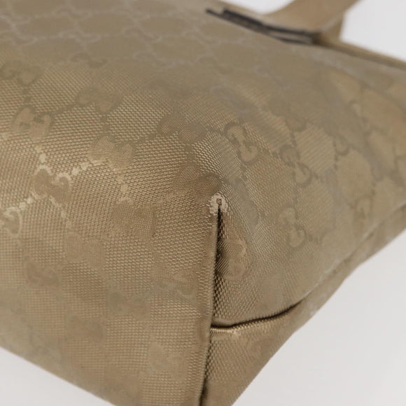 GUCCI GG Implementation Tote Bag PVC Gold 211138 Auth 175419