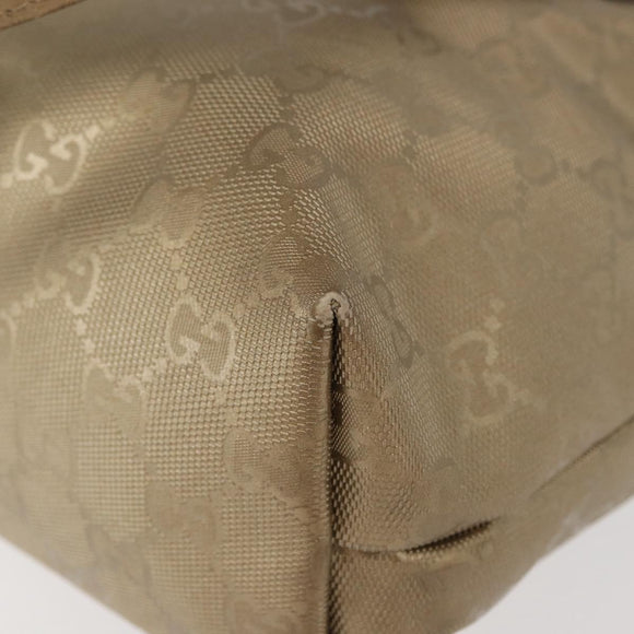 GUCCI GG Implementation Tote Bag PVC Gold 211138 Auth 175419