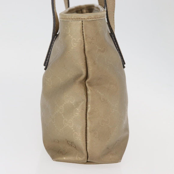 GUCCI GG Implementation Tote Bag PVC Gold 211138 Auth 175419
