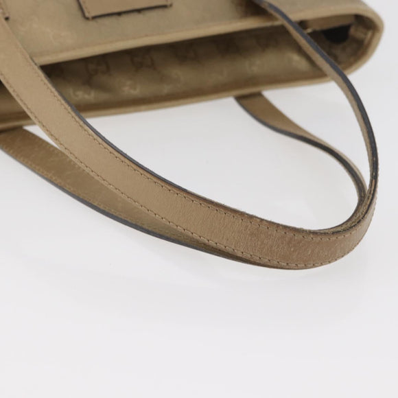 GUCCI GG Implementation Tote Bag PVC Gold 211138 Auth 175419