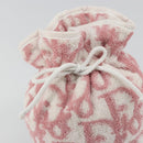 Christian Dior Trotter Canvas Pouch Pile Pink Auth 175423A-8
