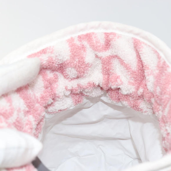 Christian Dior Trotter Canvas Pouch Pile Pink Auth 175423A