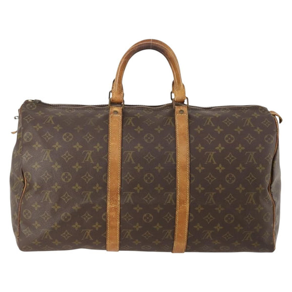 LOUIS VUITTON Monogram Keepall 50 Boston tas M41426 LV Auth 175430