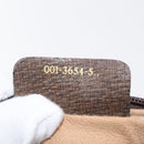 GUCCI GG Supreme Web Sherry Line Shoulder Bag PVC Beige Gold Auth 175436-21