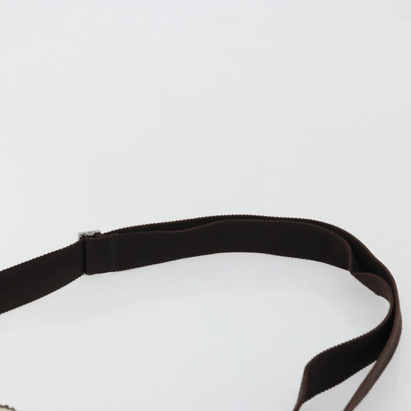 GUCCI GG Canvas Shoulder Bag Beige Silver 114273 Auth 175439